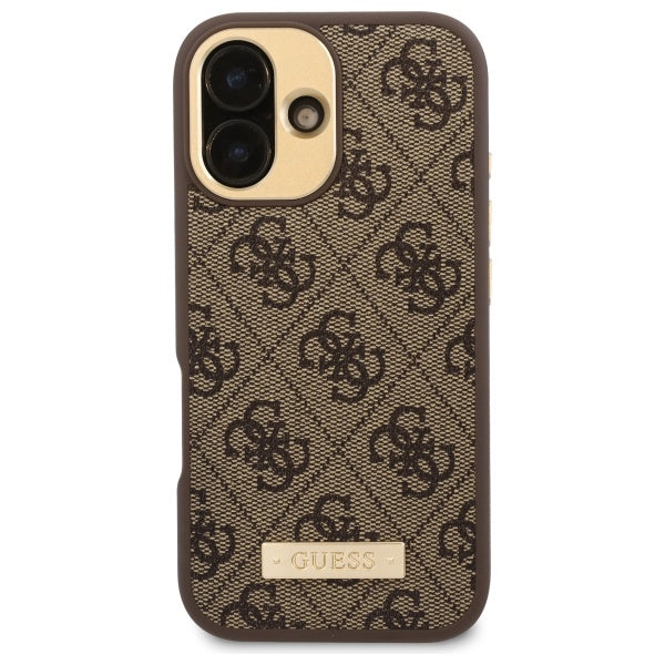 Guess MagSafe dėklas iPhone 16 6.1 – rudas -- iPhone 16