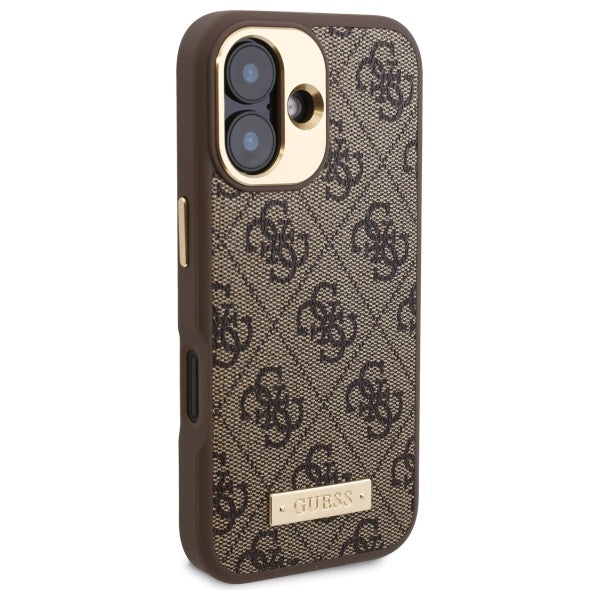 Guess MagSafe dėklas iPhone 16 6.1 – rudas -- iPhone 16