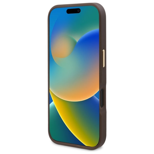 Guess MagSafe dėklas iPhone 16 6.1 – rudas -- iPhone 16