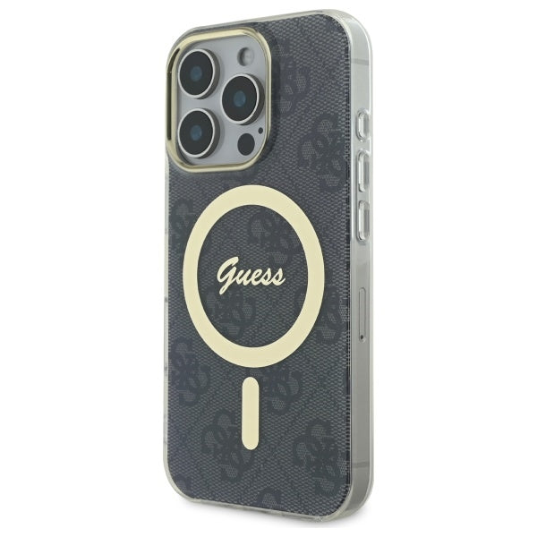 Guess MagSafe dėklas iPhone 16 Pro Max – juodas