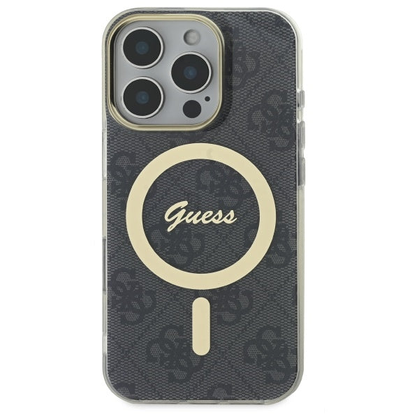 Guess MagSafe dėklas iPhone 16 Pro Max – juodas