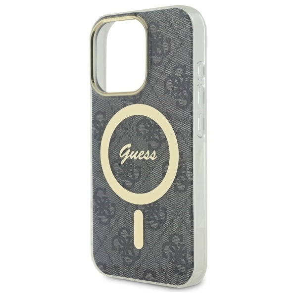 Guess MagSafe dėklas iPhone 16 Pro Max – juodas