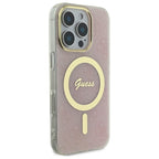 Guess MagSafe dėklas iPhone 16 Pro Max – rožinis