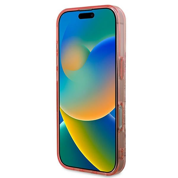 Guess MagSafe dėklas iPhone 16 Pro Max – rožinis