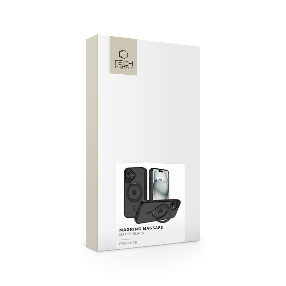 Tech-Protect MagRing MagSafe dėklas iPhone 16 – skaidrus -- iPhone 16