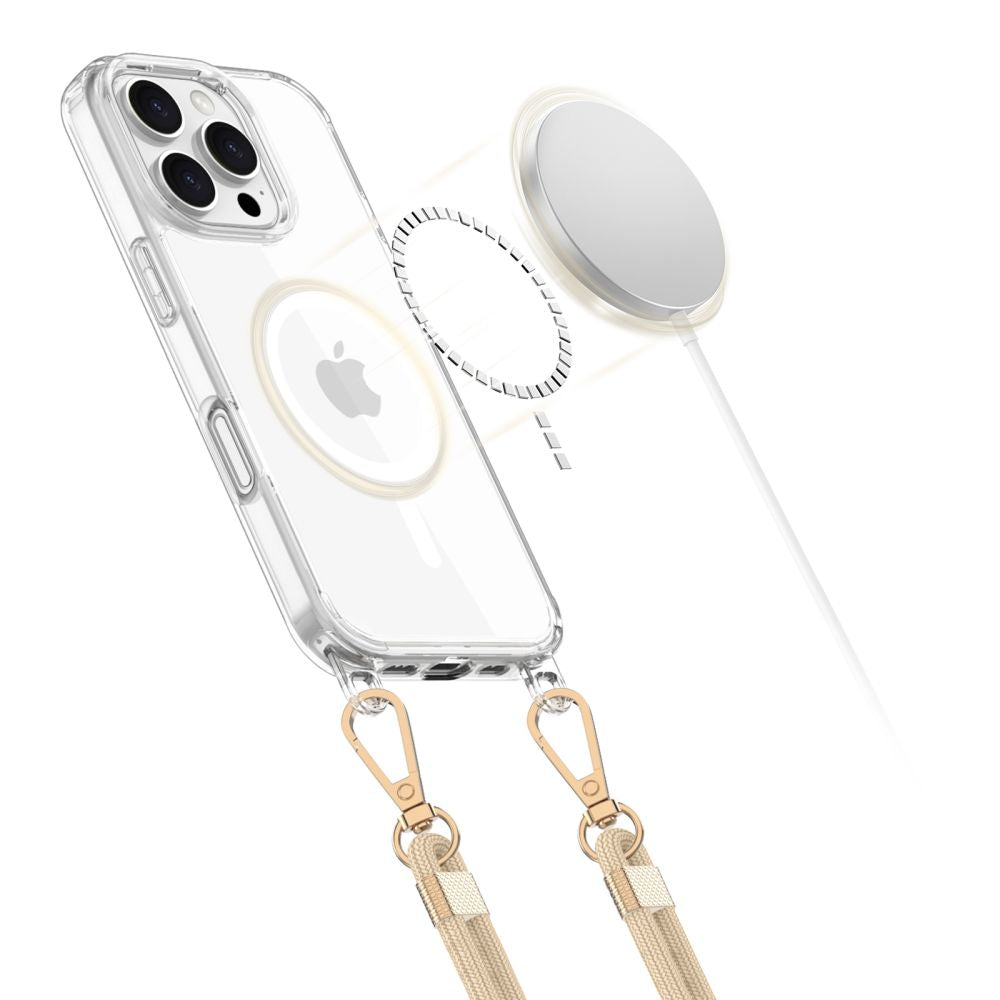 Tech-Protect FlexAir Chain MagSafe dėklas iPhone 16 Pro Max – skaidrus -- iPhone 16 Pro Max