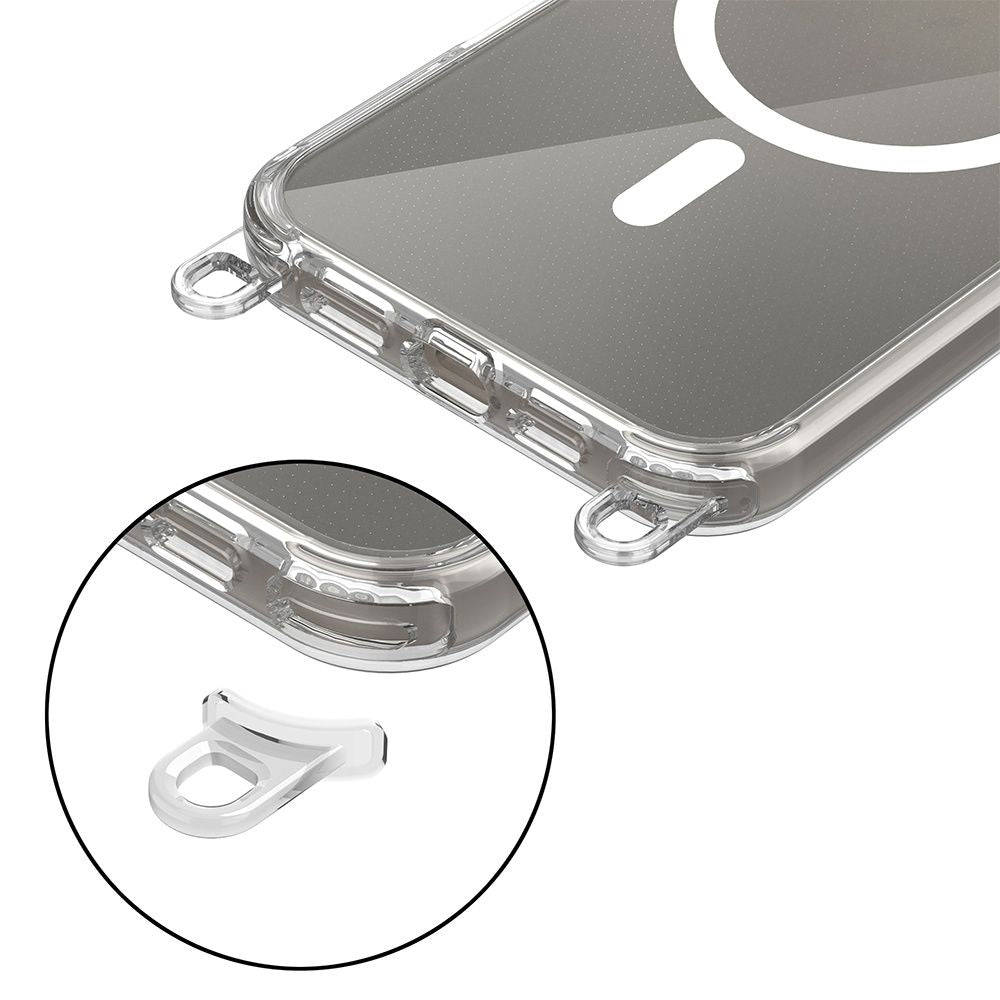 Tech-Protect FlexAir Chain MagSafe dėklas iPhone 16 Pro Max – skaidrus -- iPhone 16 Pro Max