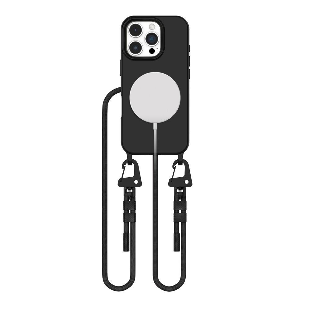 Tech-Protect MagNecklace MagSafe dėklas iPhone 16 Pro Max – juodas -- iPhone 16 Pro Max