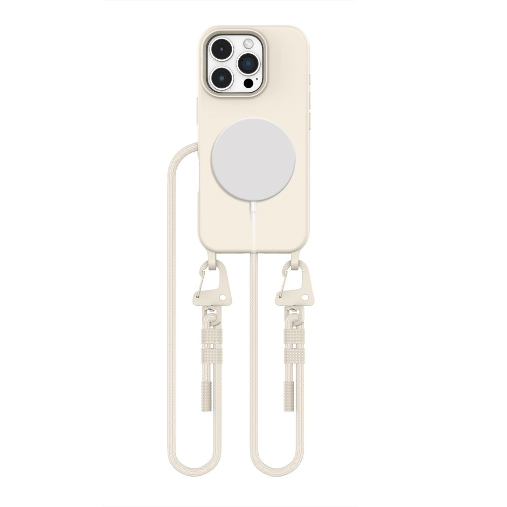 Tech-Protect MagNecklace MagSafe dėklas iPhone 16 Pro Max – smėlinis -- iPhone 16 Pro Max