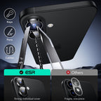 ESR Armorite kameros stikliukas iPhone 16/16 Plus – juodas -- iPhone 16 / iPhone 16 Plus