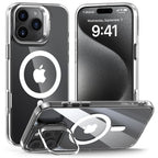 Tech-Protect MagStand MagSafe dėklas iPhone 16 Pro – skaidrus -- iPhone 16 Pro