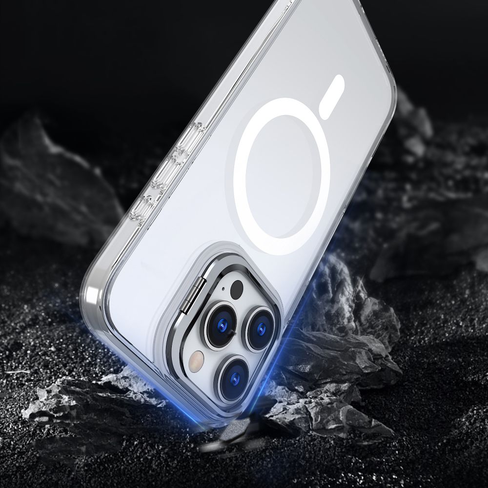 Tech-Protect MagStand MagSafe dėklas iPhone 16 Pro – skaidrus -- iPhone 16 Pro