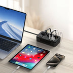 Tech-Protect PC3X6 maitinimo juosta, 3 lizdai 240V + 3xUSB-A + 3xUSB-C, 200 cm – juoda -- Cell phone cables