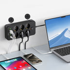 Tech-Protect PC6X6 maitinimo juosta, 6 lizdai 240V + 3xUSB-A + 3xUSB-C, 200 cm – juoda -- Cell phone cables