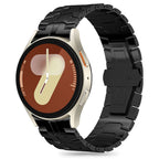 „Tech-Protect“ nerūdijančio plieno juostelė, skirta „Samsung Galaxy Watch 4 / 5 / 5 PRO / 6 / 7 / FE“ - juoda -- Samsung...