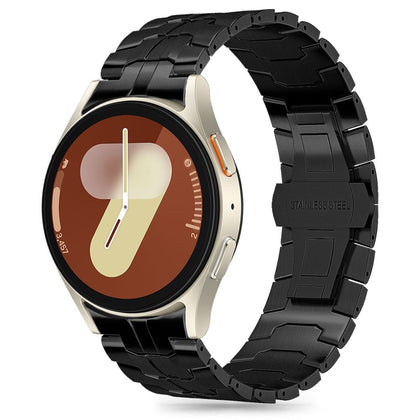 „Tech-Protect“ nerūdijančio plieno juostelė, skirta „Samsung Galaxy Watch 4 / 5 / 5 PRO / 6 / 7 / FE“ - juoda -- Samsung...