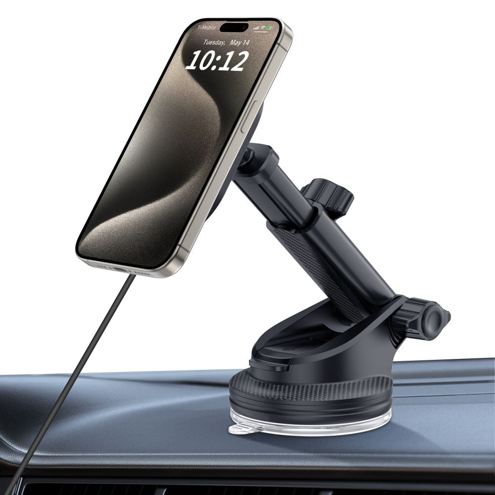 Tech-Protect MM15W-V6 15W Automobilinio įkroviklio laikiklis su MagSafe prietaisų skydeliui ir oro išleidimo anga -...