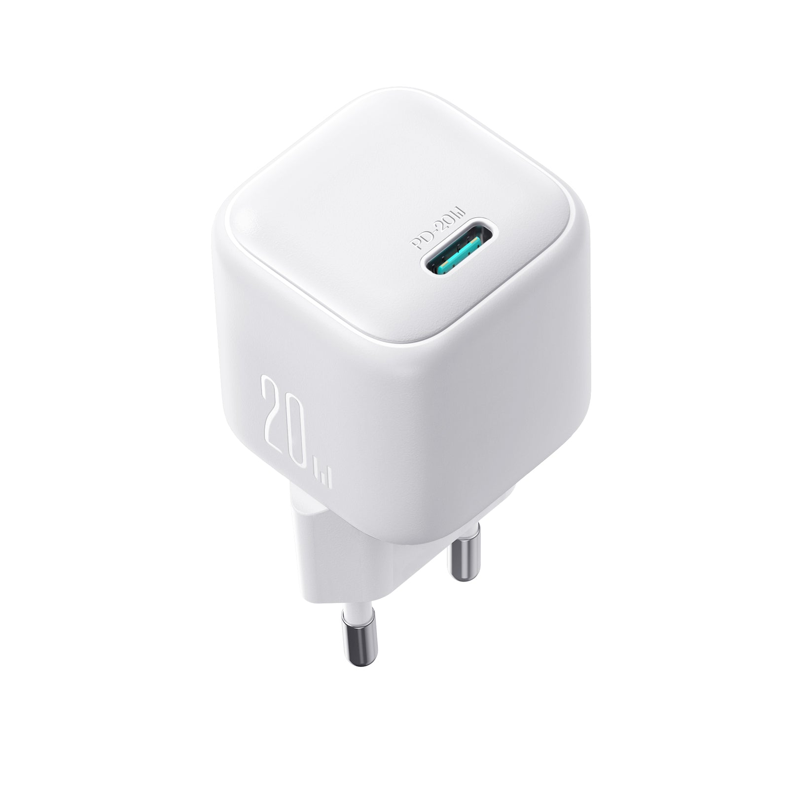 Joyroom JR-TCG08 GaN 20W Power Delivery sieninis įkroviklis - baltas
