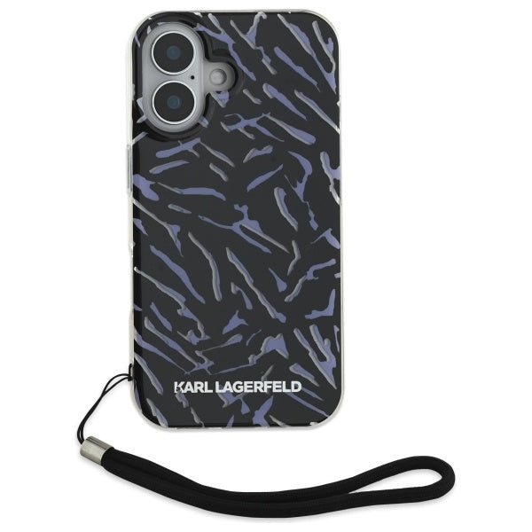 Karl Lagerfeld hardcase dėklas iPhone 16 Plus – violetinis
