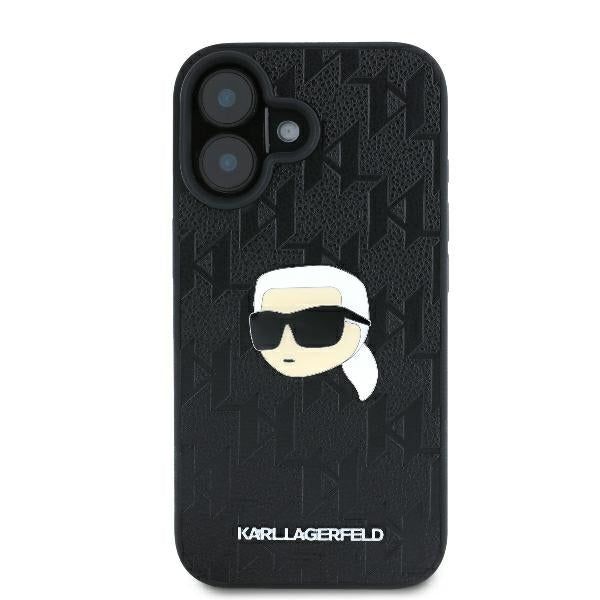 Karl Lagerfeld Monogram dėklas iPhone 16 – juodas