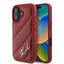 Karl Lagerfeld dygsniuotas dėklas iPhone 16 – raudonas -- iPhone 16