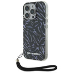 Karl Lagerfeld Zebra dėklas iPhone 16 Pro Max – violetinis