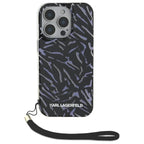 Karl Lagerfeld Zebra dėklas iPhone 16 Pro Max – violetinis
