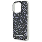 Karl Lagerfeld Zebra dėklas iPhone 16 Pro Max – violetinis