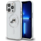 Karl Lagerfeld MagSafe dėklas iPhone 14 Pro – baltas -- iPhone 14 Pro