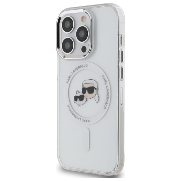 Karl Lagerfeld MagSafe dėklas iPhone 14 Pro Max – baltas
