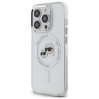 Karl Lagerfeld MagSafe dėklas iPhone 14 Pro Max – baltas