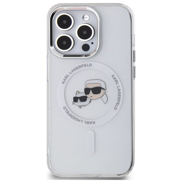 Karl Lagerfeld MagSafe dėklas iPhone 14 Pro Max – baltas