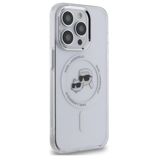 Karl Lagerfeld MagSafe dėklas iPhone 14 Pro Max – baltas
