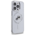Karl Lagerfeld MagSafe dėklas iPhone 14 Pro Max – baltas