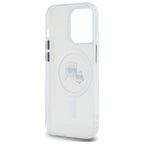 Karl Lagerfeld MagSafe dėklas iPhone 14 Pro Max – baltas