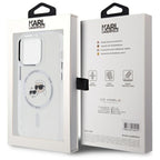 Karl Lagerfeld MagSafe dėklas iPhone 14 Pro Max – baltas