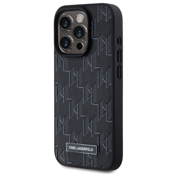 Karl Lagerfeld odinis MagSafe dėklas iPhone 15 Pro – juodas