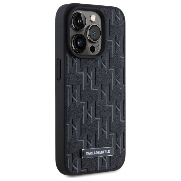 Karl Lagerfeld odinis MagSafe dėklas iPhone 15 Pro – juodas