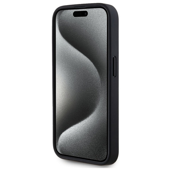 Karl Lagerfeld odinis MagSafe dėklas iPhone 15 Pro – juodas