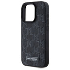 Karl Lagerfeld odinis MagSafe dėklas iPhone 15 Pro – juodas