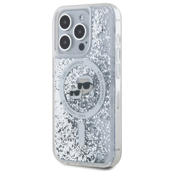 Karl Lagerfeld blizgus MagSafe dėklas iPhone 15 Pro Max