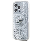 Karl Lagerfeld blizgus MagSafe dėklas iPhone 15 Pro Max