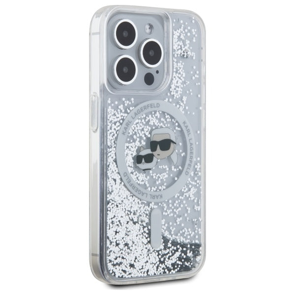 Karl Lagerfeld blizgus MagSafe dėklas iPhone 15 Pro Max