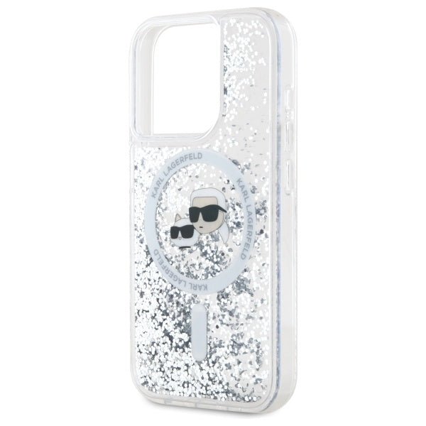 Karl Lagerfeld blizgus MagSafe dėklas iPhone 15 Pro Max