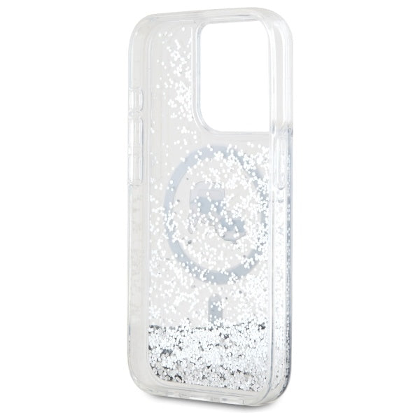 Karl Lagerfeld blizgus MagSafe dėklas iPhone 15 Pro Max