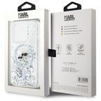 Karl Lagerfeld blizgus MagSafe dėklas iPhone 15 Pro Max