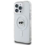 Karl Lagerfeld MagSafe dėklas iPhone 16 Pro – baltas