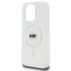 Karl Lagerfeld MagSafe dėklas iPhone 16 Pro – baltas
