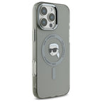 Karl Lagerfeld MagSafe dėklas iPhone 16 Pro – juodas