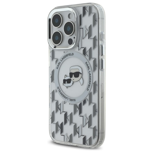 Karl Lagerfeld MagSafe dėklas iPhone 16 Pro – skaidrus